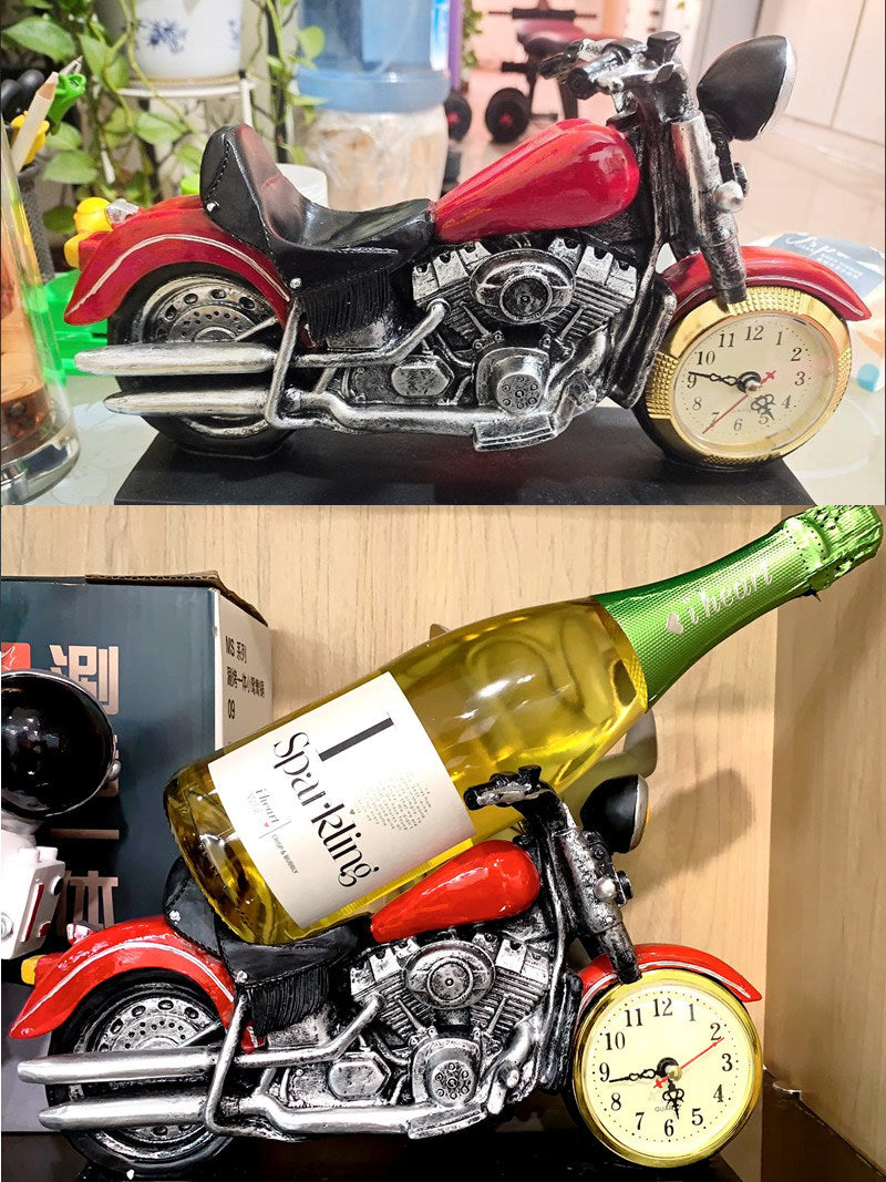 Red Harley Motorcycle Wine Rack,Bottle Holder, Living Room Decoration Gift