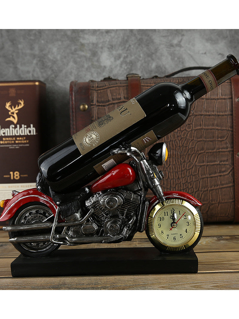 Red Harley Motorcycle Wine Rack,Bottle Holder, Living Room Decoration Gift