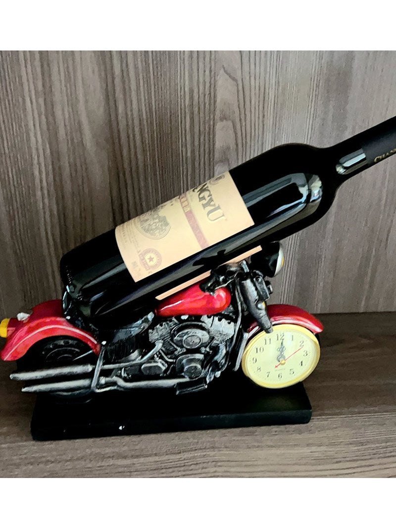 Red Harley Motorcycle Wine Rack,Bottle Holder, Living Room Decoration Gift