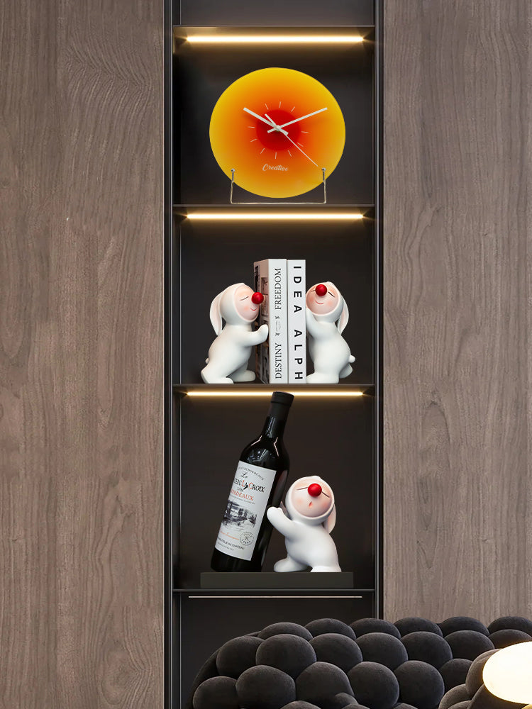 Red Nosed Rabbit Wine Rack, Home Decor Ideas,Art Gift