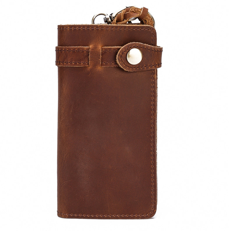 Retro multifunctional cowhide wallet, card holder, phone bag