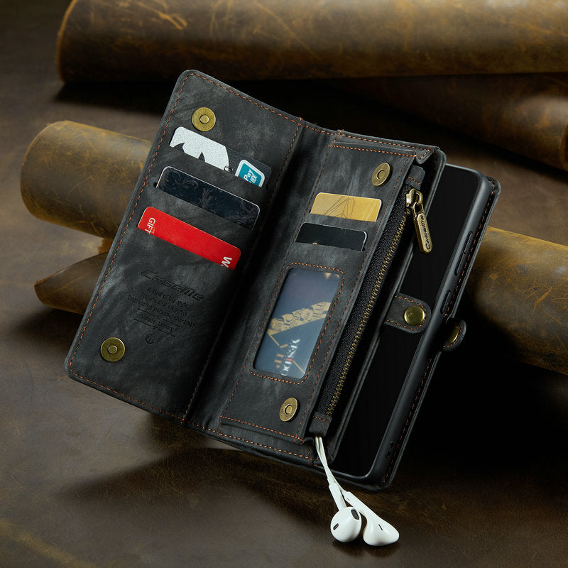 Retro Multifunctional Leather Wallet,Iphone Bag,With Card Pocket