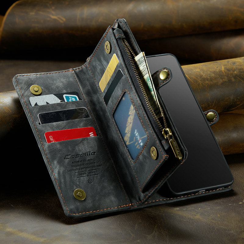 Retro Multifunctional Leather Wallet,Iphone Bag,With Card Pocket