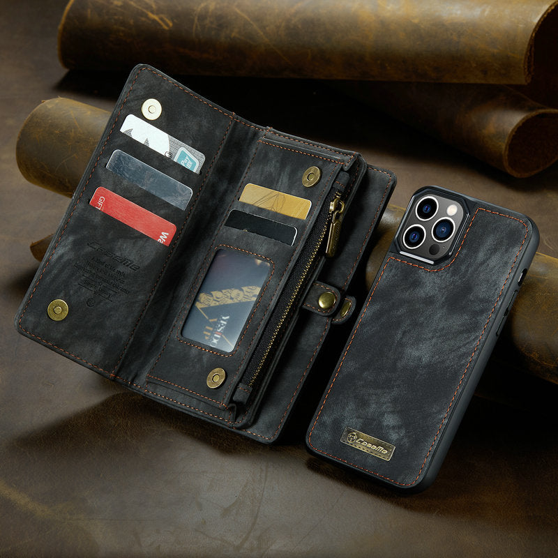 Retro Multifunctional Leather Wallet,Iphone Bag,With Card Pocket