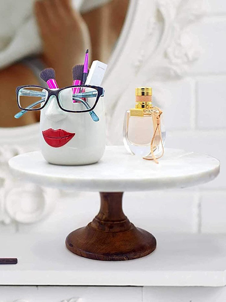 Sexy Girl Ceramic Pen Holder,Glasses Frame,Office Desk Organization