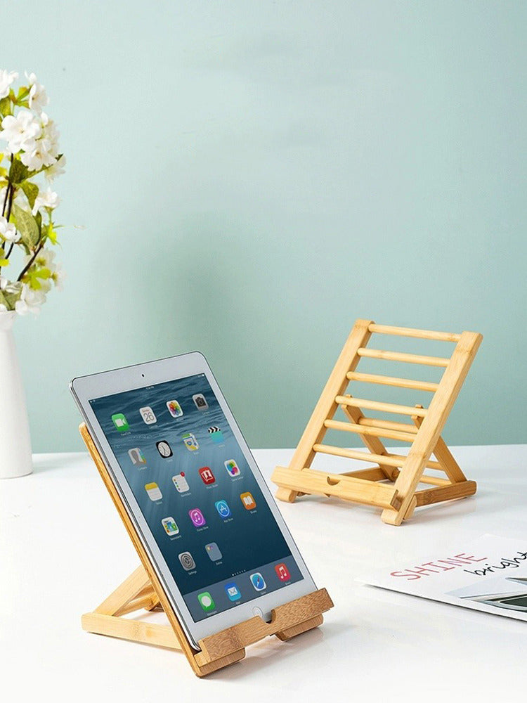 Simple Bamboo Wood Mobile Phone Holder, Ipad Stand