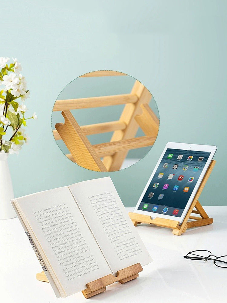 Simple Bamboo Wood Mobile Phone Holder, Ipad Stand