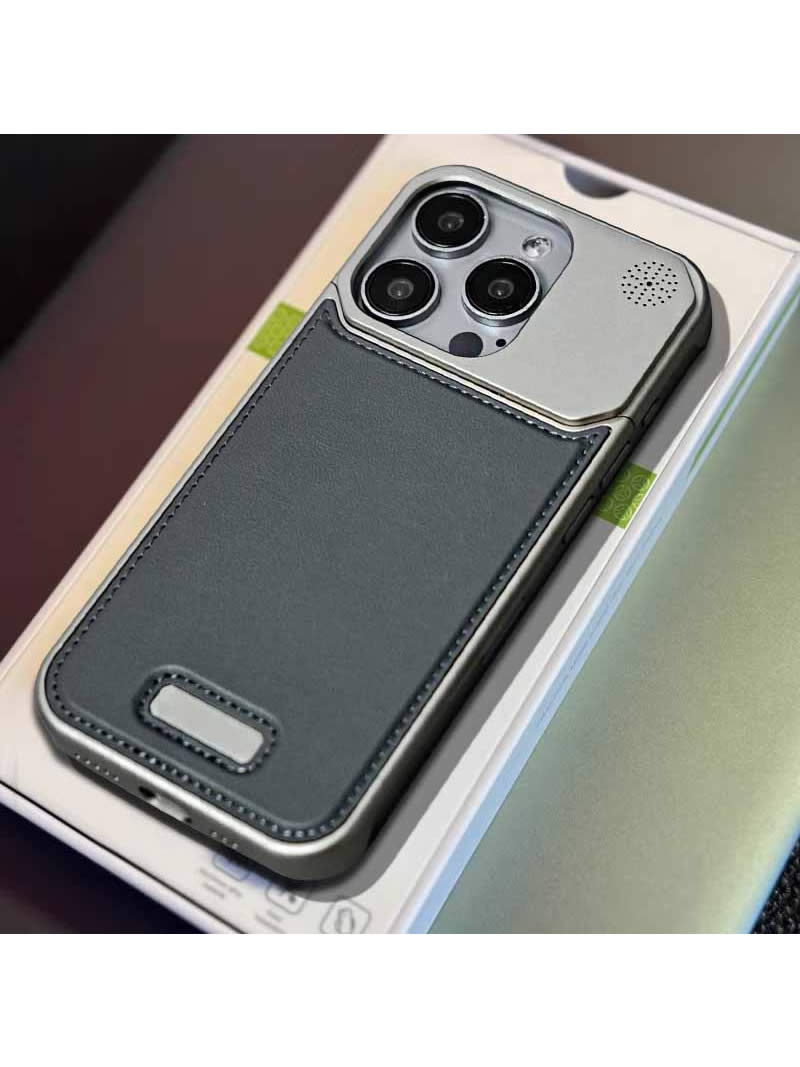 Simple Metal Leather Phone Case,Iphone Case