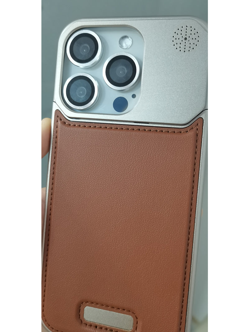 Simple Metal Leather Phone Case,Iphone Case