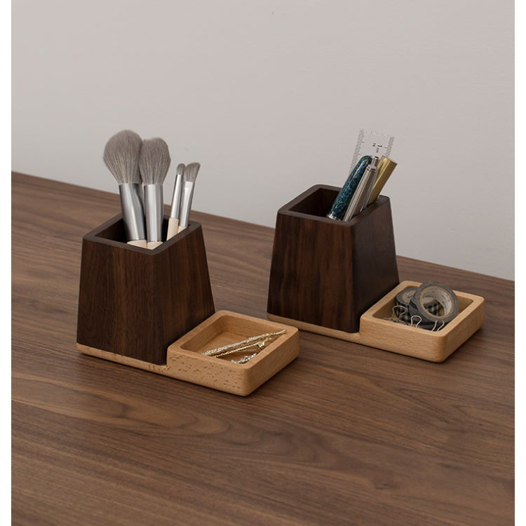 Simple Wooden Pen Holder For Office Organization And Storage