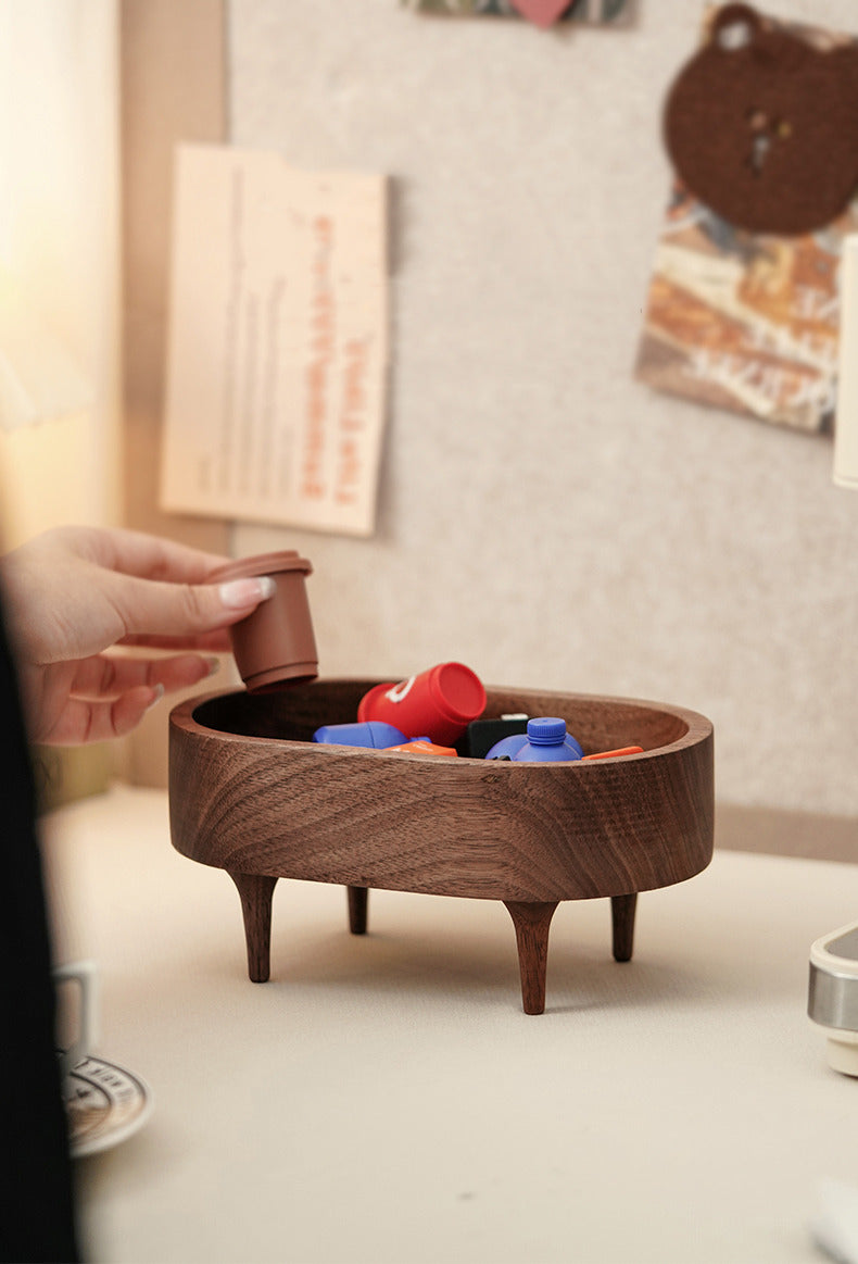 Simple Wooden Storage Tray,Jewelry Desktop Organizer