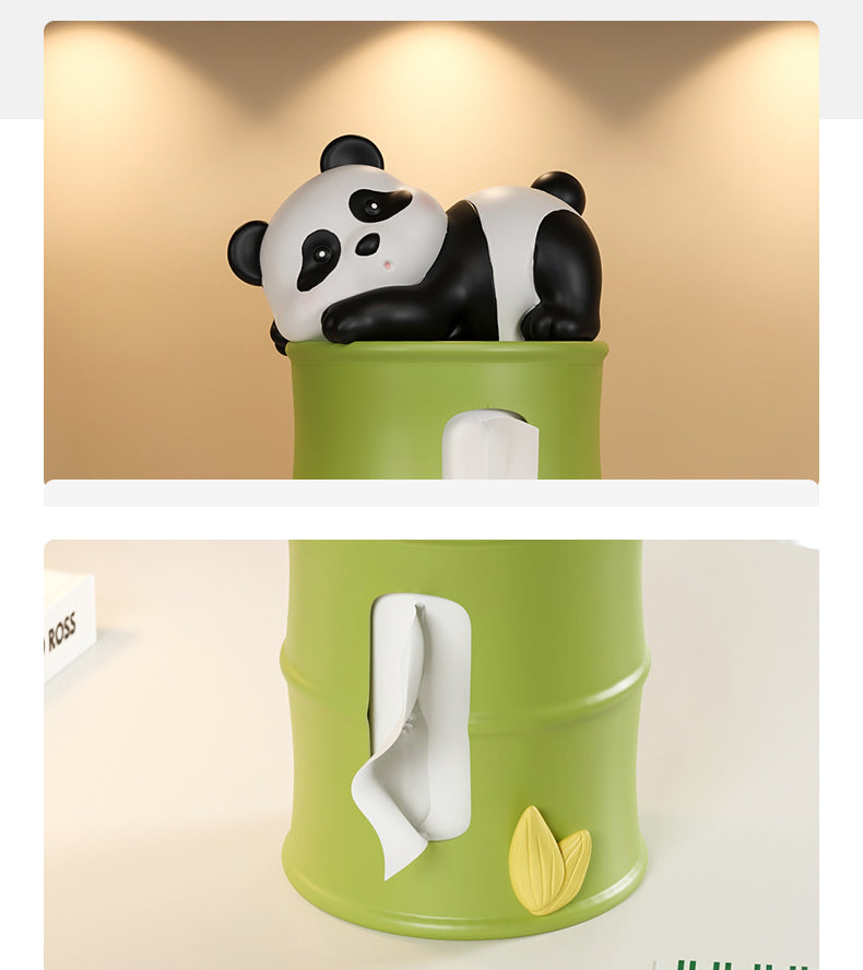 Small Fresh Literary Panda Tissue Box, Creative Home Decoration Gift