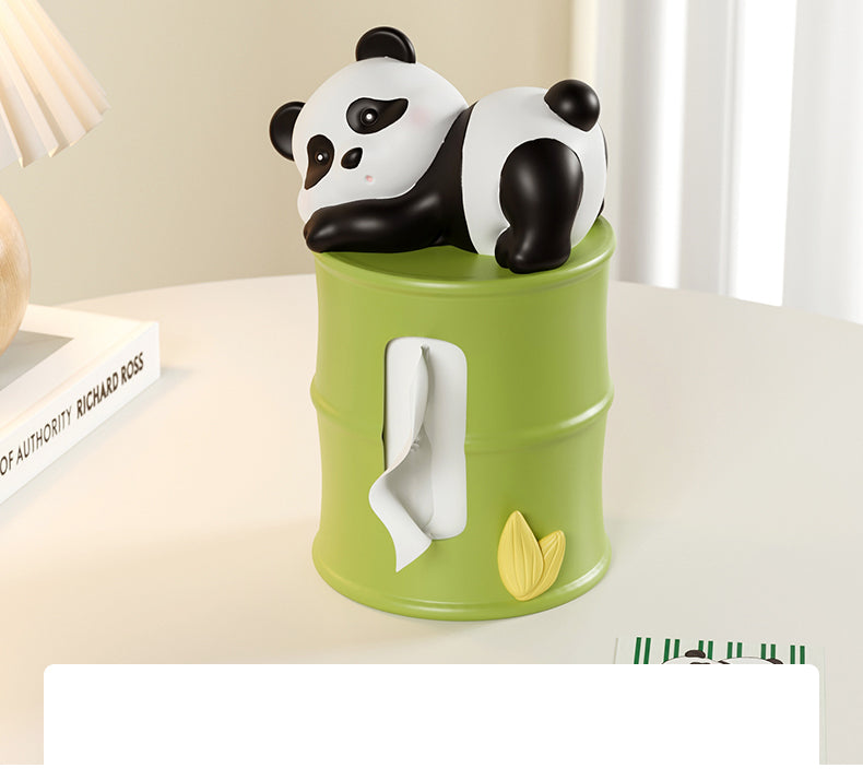 Small Fresh Literary Panda Tissue Box, Creative Home Decoration Gift