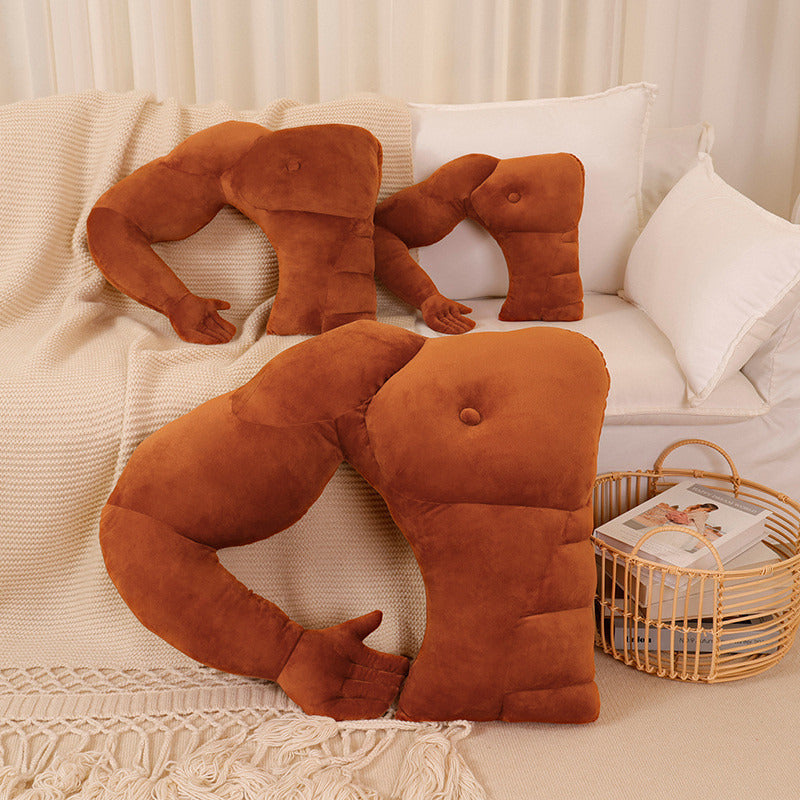 Strong Muscle Man Arm Plush Pillow Unique Gift