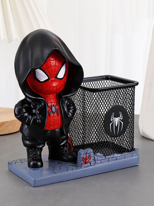 Superhero Pen Holder With Trench Coat: Fun Gifts, Desktop Decorations