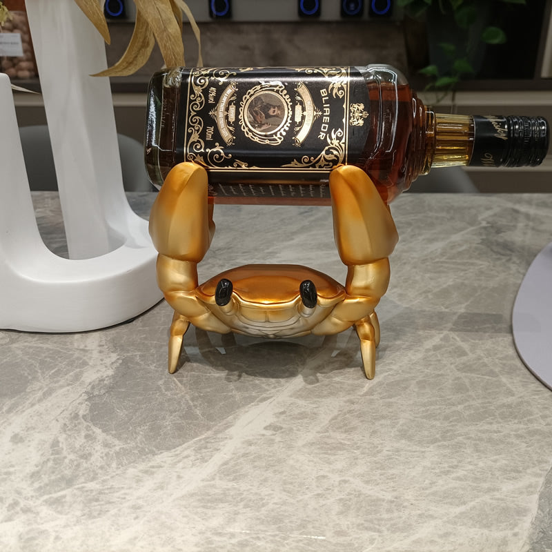 Unique Crab Wine Rack, Personalized Decorative Holder , Classic Art Design Gift