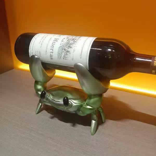 Unique Crab Wine Rack, Personalized Decorative Holder , Classic Art Design Gift