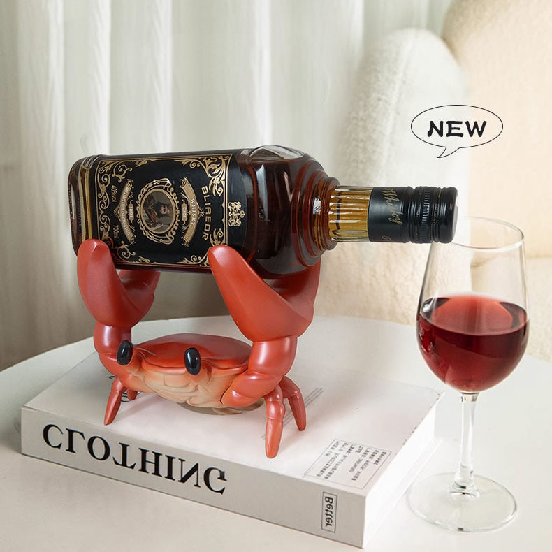 Unique Crab Wine Rack, Personalized Decorative Holder , Classic Art Design Gift