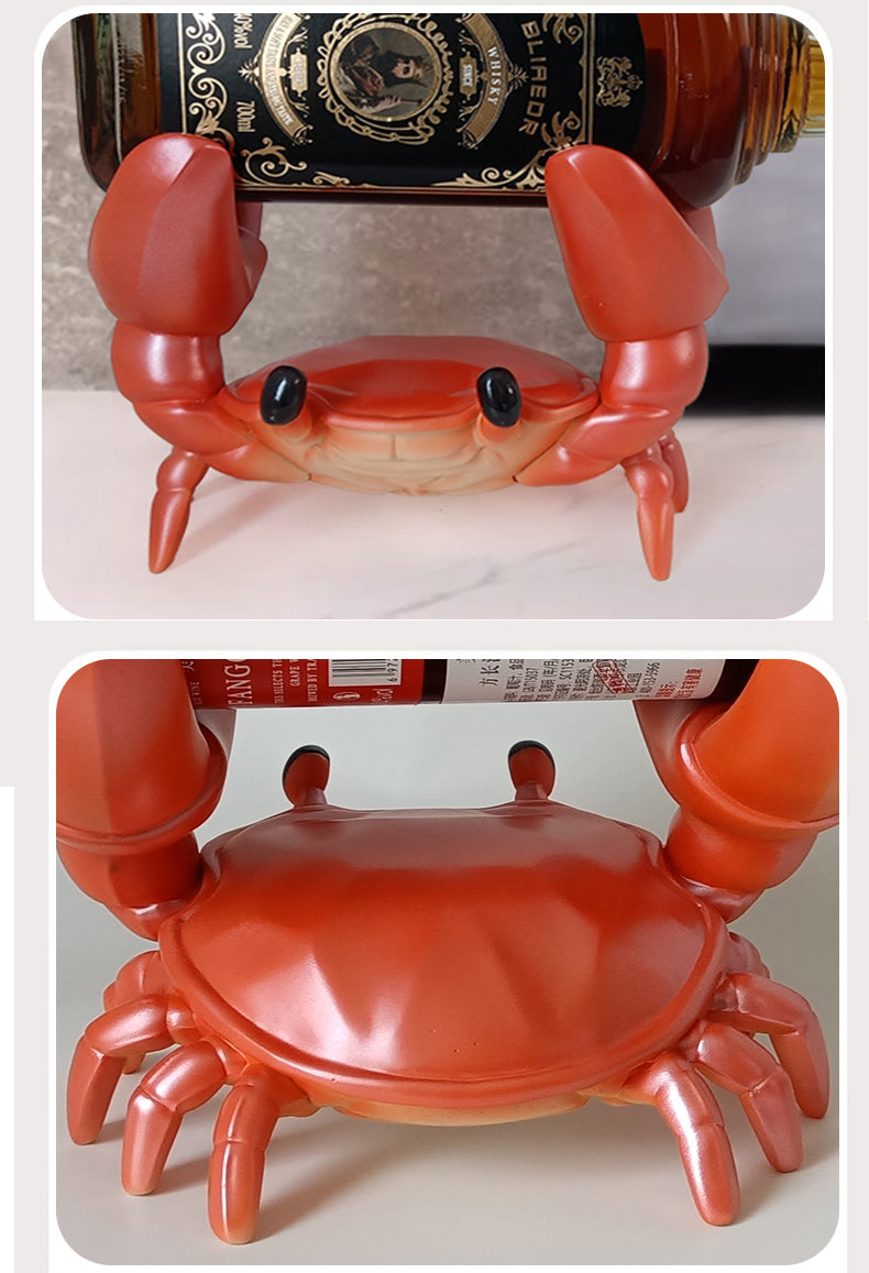 Unique Crab Wine Rack, Personalized Decorative Holder , Classic Art Design Gift