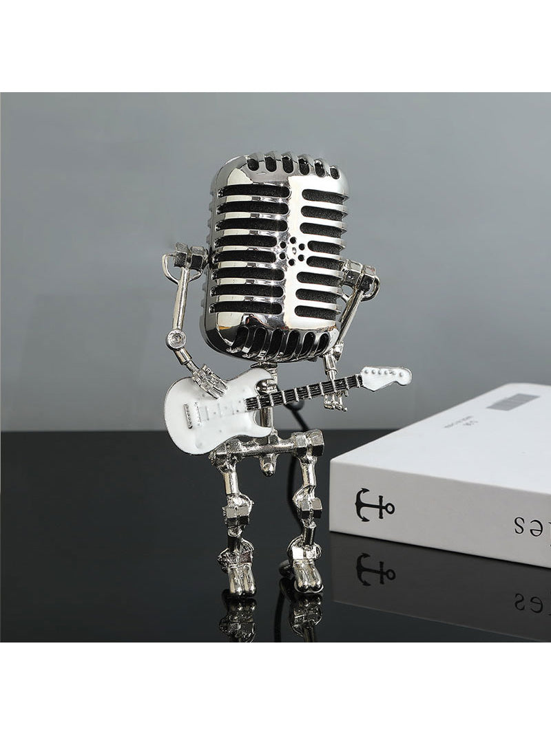 Unique Microphone-Shaped Rock Musician Small Ornaments