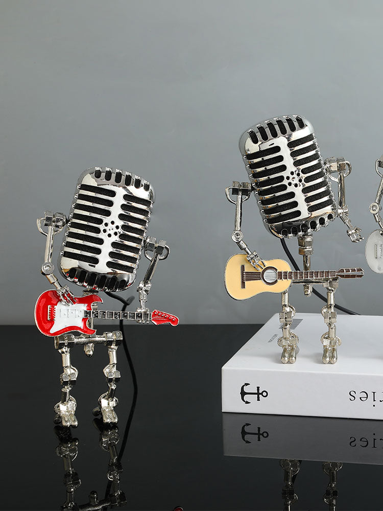 Unique Microphone-Shaped Rock Musician Small Ornaments