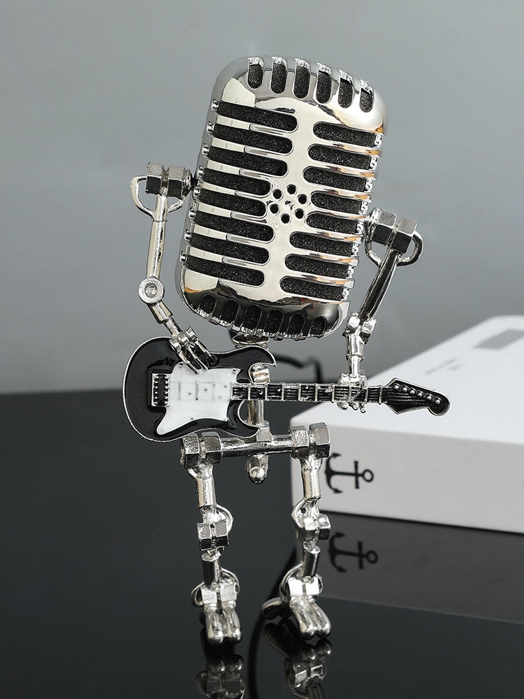 Unique Microphone-Shaped Rock Musician Small Ornaments