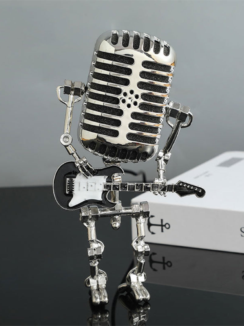 Unique Microphone-Shaped Rock Musician Small Ornaments