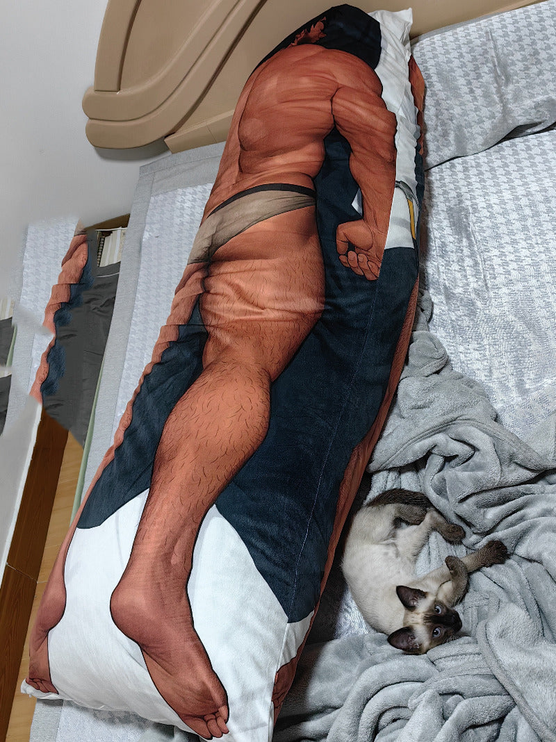 Unique Muscle Man Body Pillow - Perfect Gift for Her