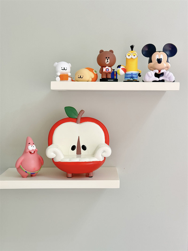 Unique Red Apple Sofa Shape Phone Stand, Desktop Small Ornaments