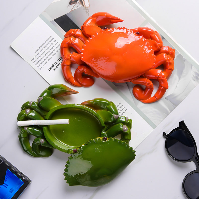 Unusual Big Crab Ashtray, Interesting Decorative Ornaments