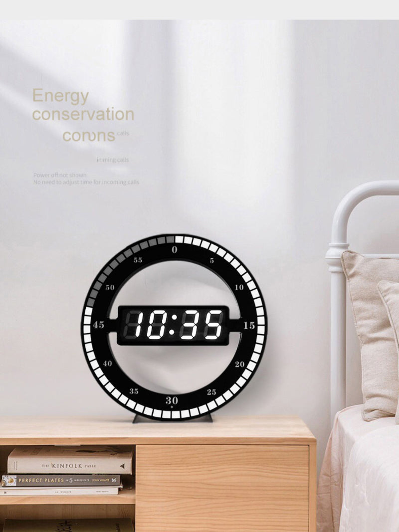 Versatile Classic Electronic Clock with Second Indicator: Ideal for Desk or Wall Use