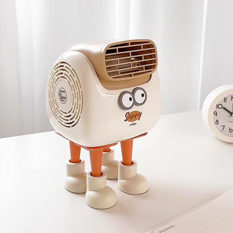 Whimsical Big-eyed Cartoon Doll USB Mini Fan