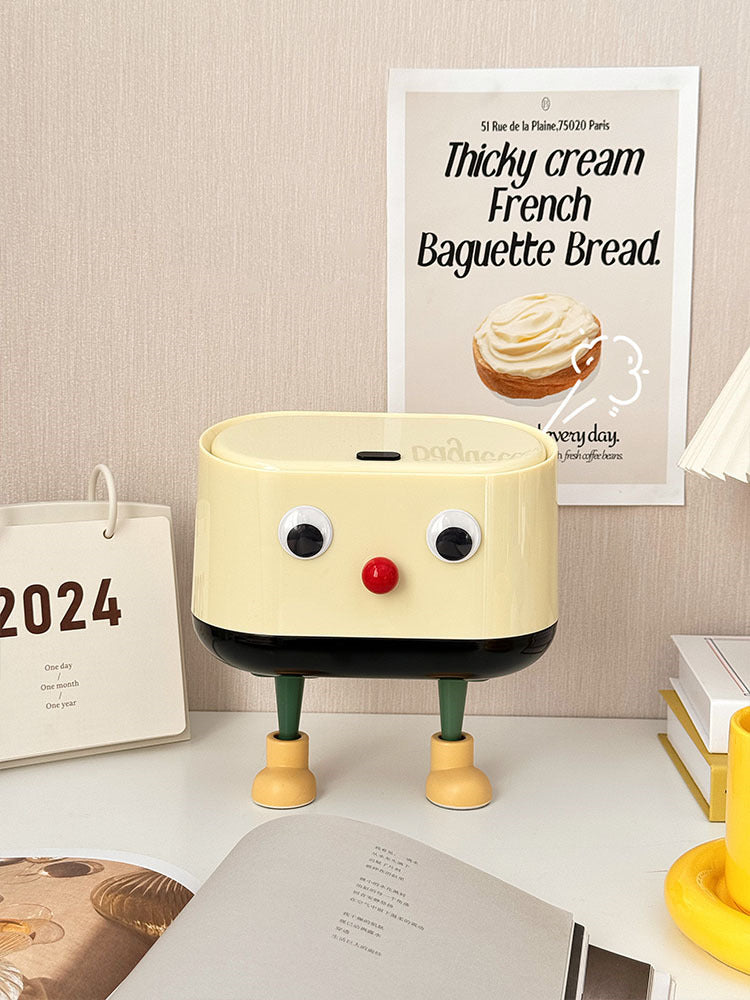 Whimsical Big-Eyed Desktop Trash Bin: Keep Your Space Clean with a Smile