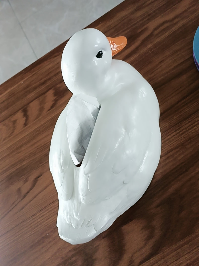 White Duck Tissue Box, Creative Home Decoration, Cole Duck Design