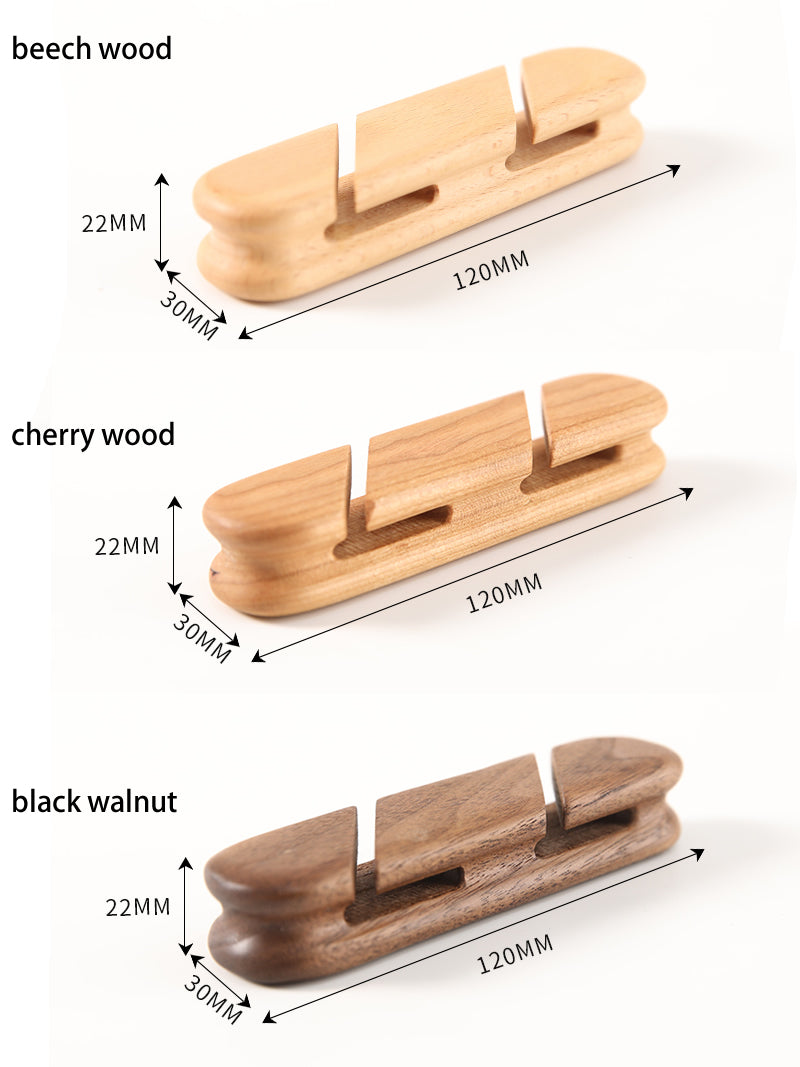 Wood Self Adhesive Cord Cable Cord Clip Holder