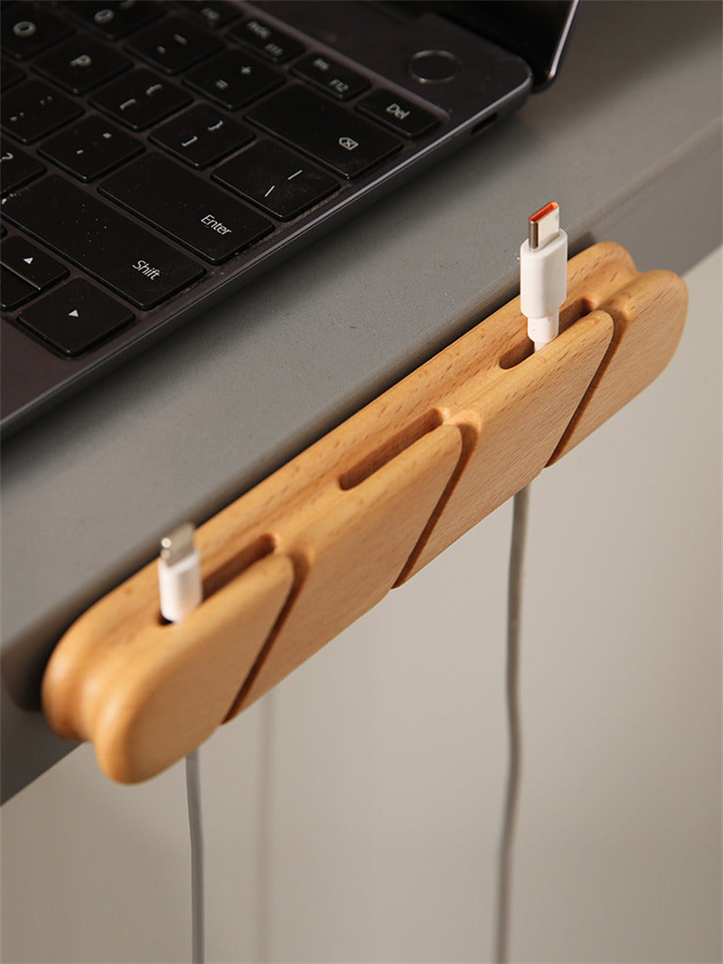 Wood Self Adhesive Cord Cable Cord Clip Holder