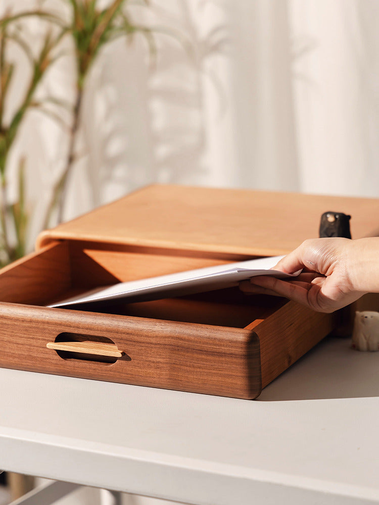 Wooden Drawer Storage Box For Office Desk,Organizer