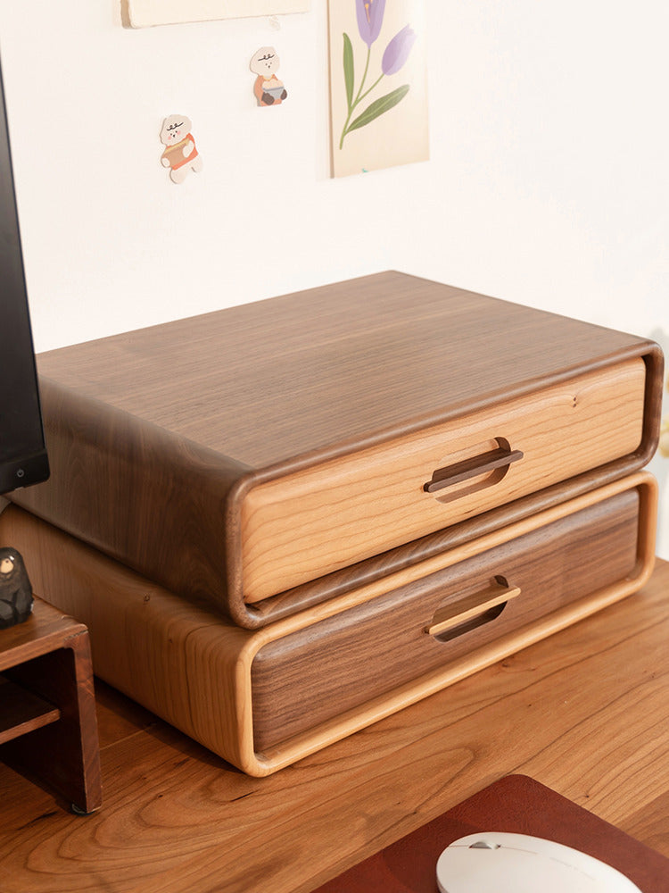 Wooden Drawer Storage Box For Office Desk,Organizer