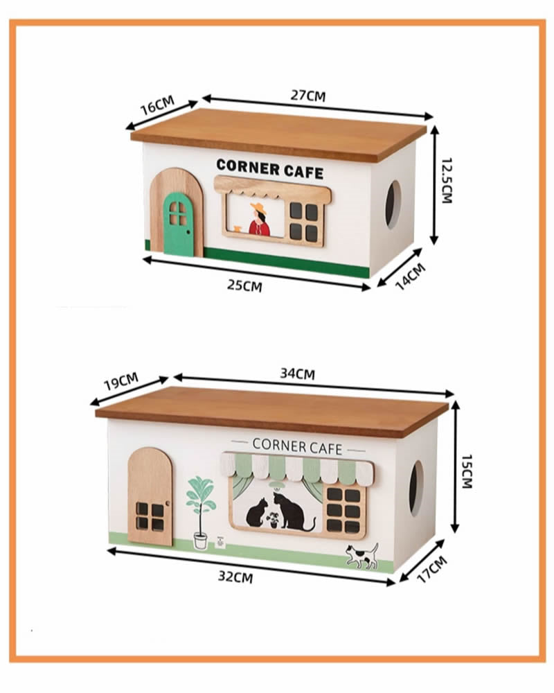 Wooden House Cable Organizer: Charming Practical Power Cord Storage Box